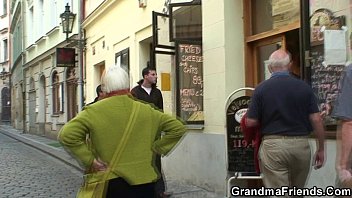 Two dudes pick up and bang boozed old grandma