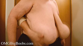 Older housewife with huge breasts