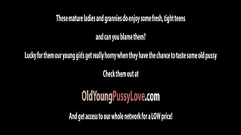 Cindy Loarn has grannys old pussy above her mouth to eat out