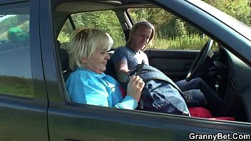 He picks up hitchhiking old granny