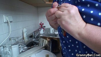 60 years old granny sucks and rides