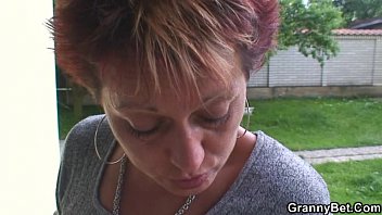 Stallion bangs granny next door