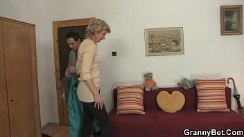 He gets lucky with old woman