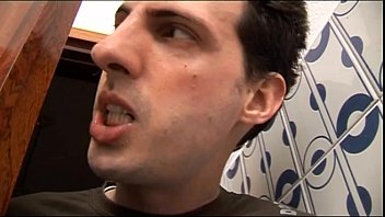 Horny geek boy spies her naked mom in the shower