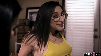He gets distracted by a threesome she set up for him