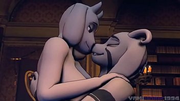 Asriel fucks Frisk, Chara and Toriel